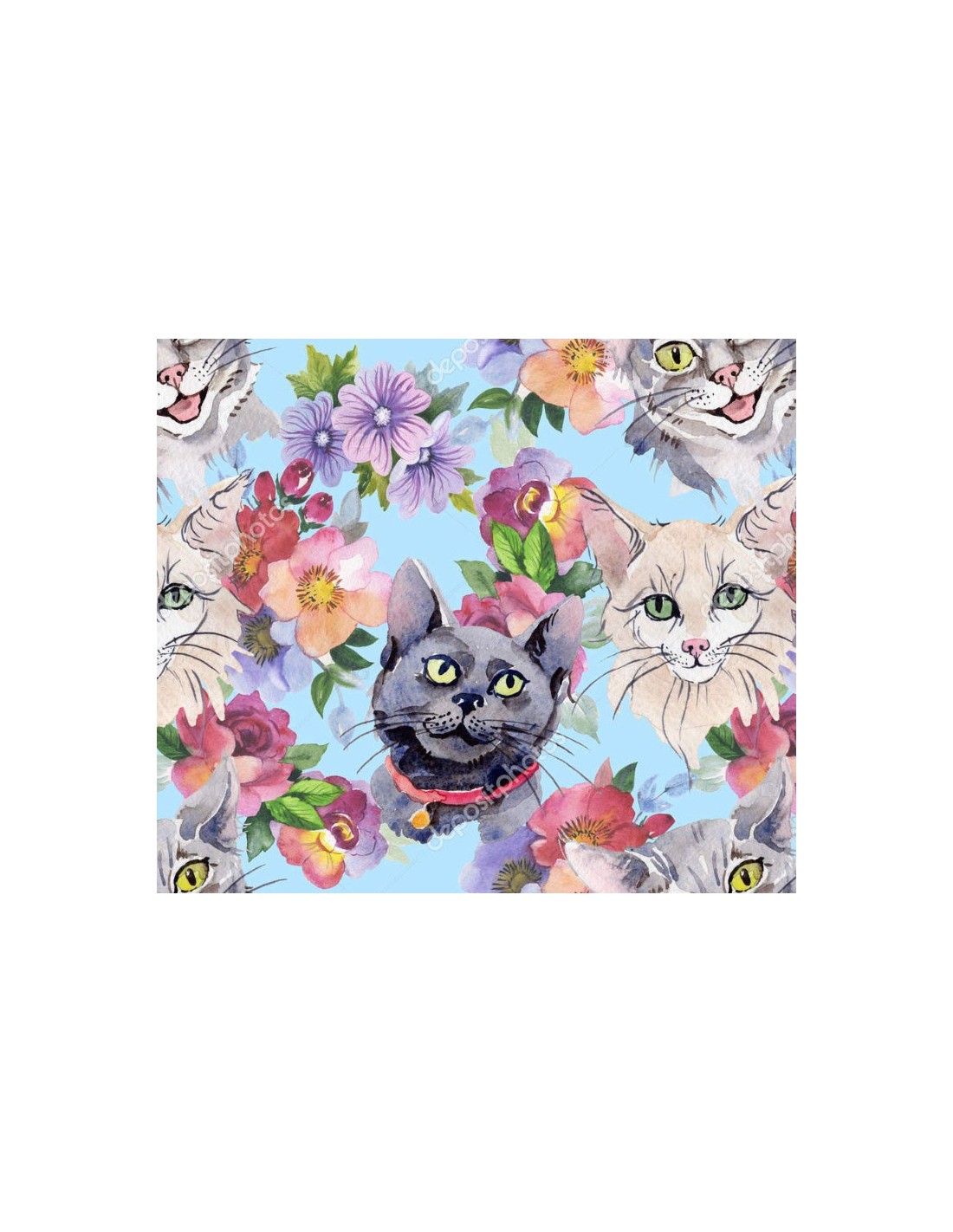 Tela Sublimada Gatos 03 1 5m X 1m Telas Bistrech