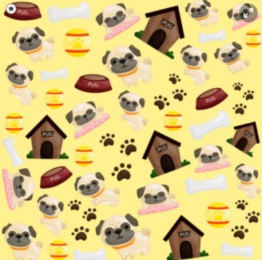 Tela sublimada pug 02- 1.5M x 1M