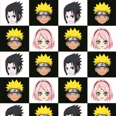 Tela sublimada - naruto  cuadritos - 1.5M x 1M